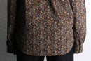 total flower pattern corduroy shirt