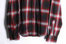 00's ombre check flannel shirt