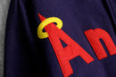 “MLB” dark purple varsity jacket : Angels