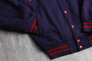“MLB” dark purple varsity jacket : Angels