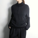 "POLO RALPH LAUREN" wool half zip knit