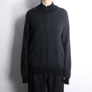 "POLO RALPH LAUREN" wool half zip knit