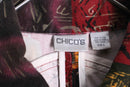 “CHICO’S” mulch switch pattern corduroy tracker jacket