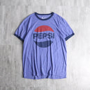 "pepsi" classic logo ringer tee