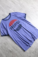 "pepsi" classic logo ringer tee
