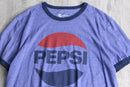 "pepsi" classic logo ringer tee