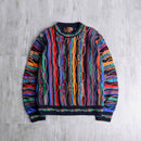 colorful stripe 3D design knit