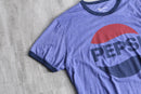 "pepsi" classic logo ringer tee