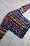 colorful stripe 3D design knit