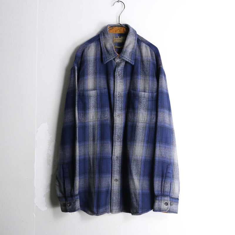 “ST.JOHN’S BAY” ombre check flannel shirt