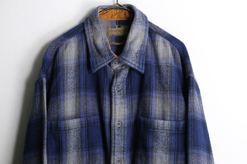 “ST.JOHN’S BAY” ombre check flannel shirt