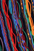 colorful stripe 3D design knit