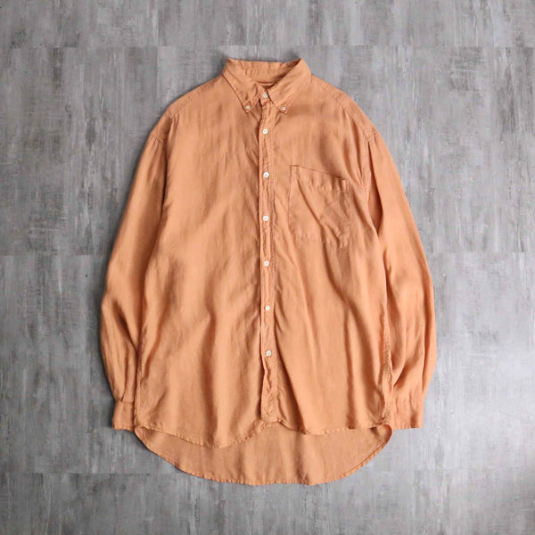 “GAP” pale orange linen BD shirt