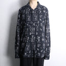 hand drawn graphic cotton shirt