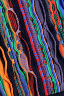 colorful stripe 3D design knit