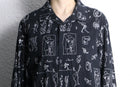 hand drawn graphic cotton shirt