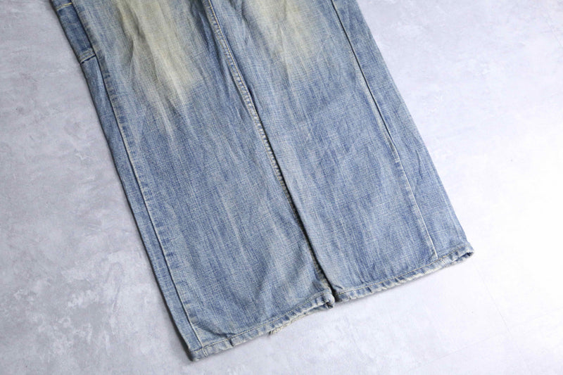 “Diesel” pale blue wide straight denim