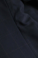 1980-90s Christian Dior windowpane check 3B single tailored jacket