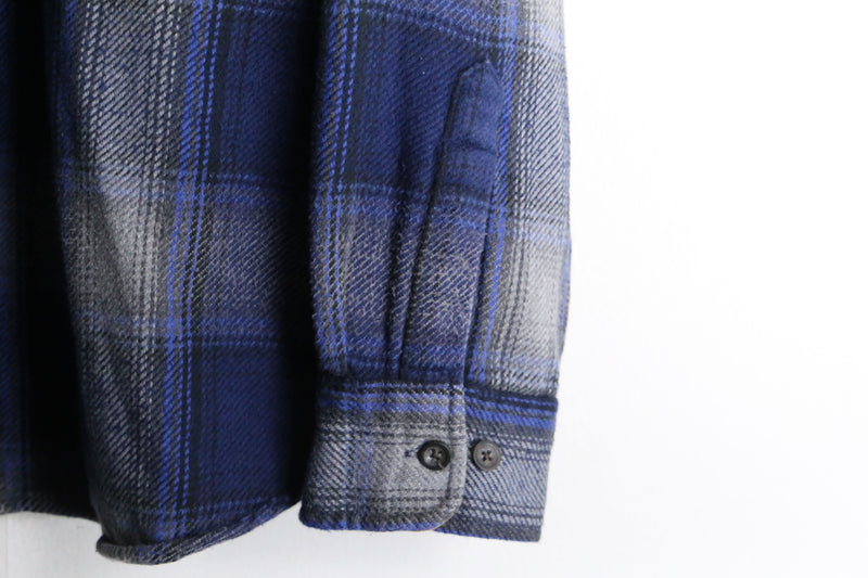 “ST.JOHN’S BAY” ombre check flannel shirt