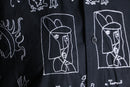 hand drawn graphic cotton shirt