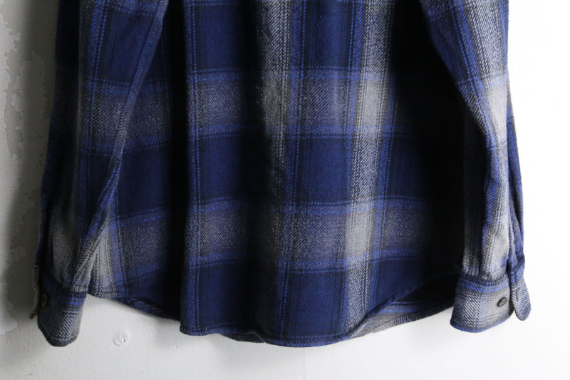 “ST.JOHN’S BAY” ombre check flannel shirt