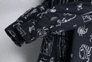 hand drawn graphic cotton shirt