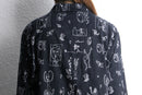 hand drawn graphic cotton shirt