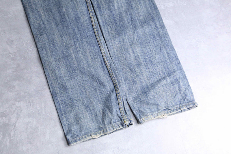 “Diesel” pale blue wide straight denim