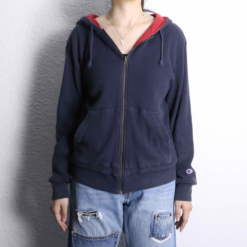 "Champion" thermal cotton reversible zip parka