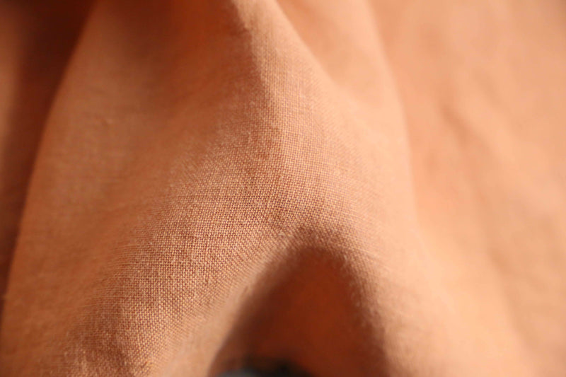 “GAP” pale orange linen BD shirt