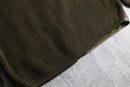 1980-90s leather front panel knit cardigan