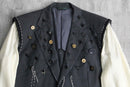 "Re:make" button design docking tailored jacket
