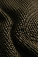 1980-90s leather front panel knit cardigan