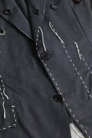 "Re:make" button design docking tailored jacket