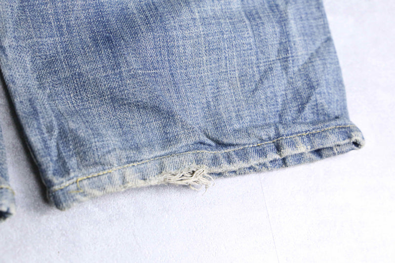 “Diesel” pale blue wide straight denim