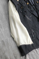 "Re:make" button design docking tailored jacket