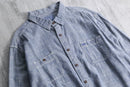 1990s G.H. BASS & CO. chambray work shirt