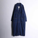 1990s TOGETGER indigo denim long coat