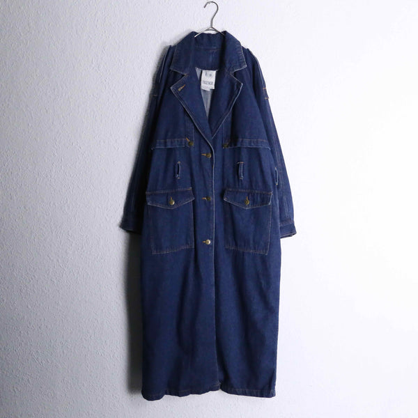 1990s TOGETGER indigo denim long coat