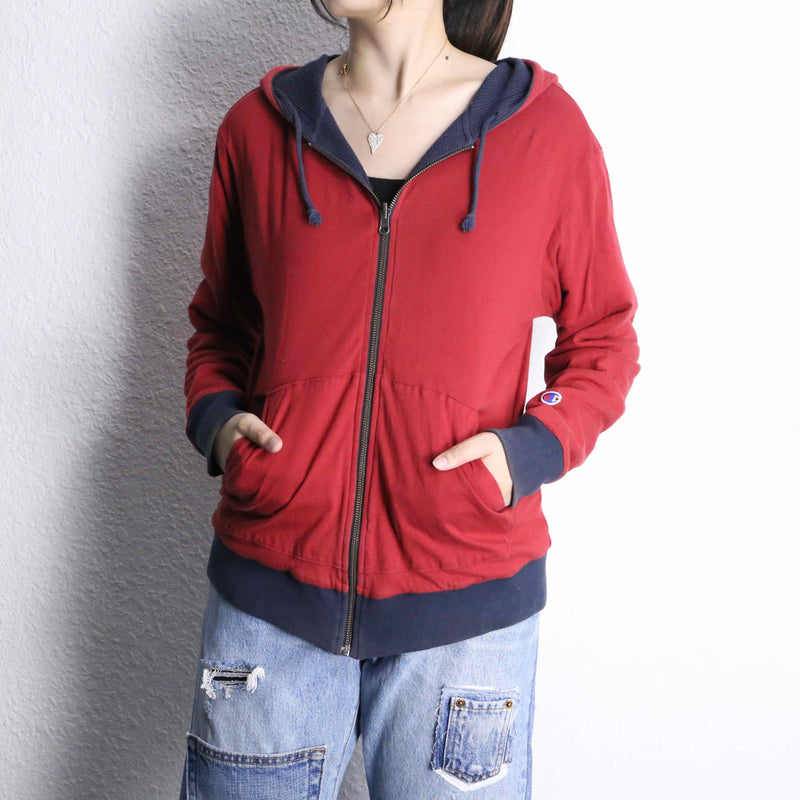 "Champion" thermal cotton reversible zip parka