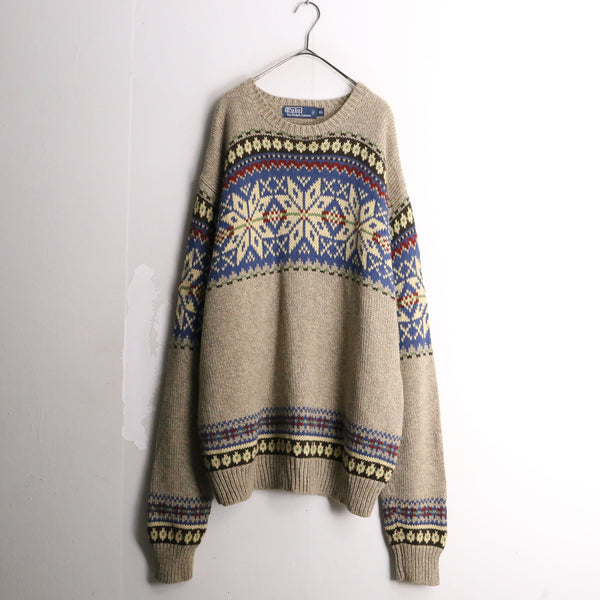 "POLO by Ralph Lauren" nordic pattern knit