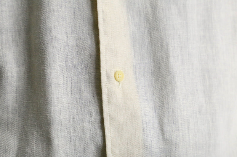 mustard yellow cotton linen shirt