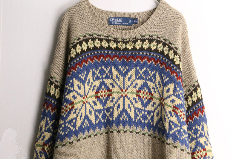 "POLO by Ralph Lauren" nordic pattern knit