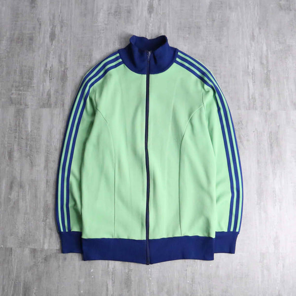"60's W.Germany adidas" apple green track jacket