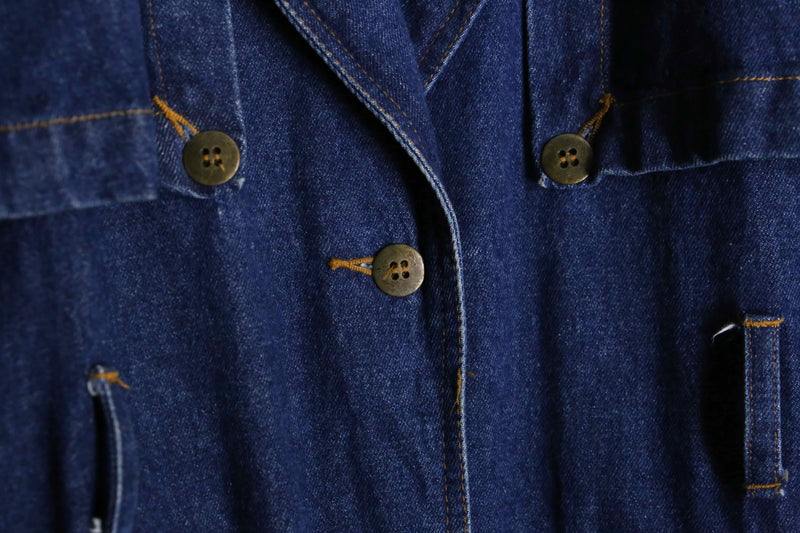 1990s TOGETGER indigo denim long coat
