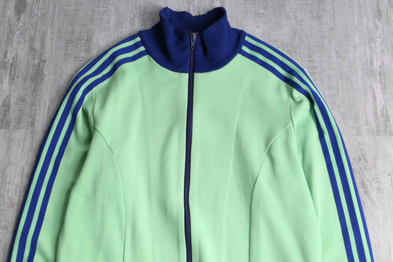 "60's W.Germany adidas" apple green track jacket