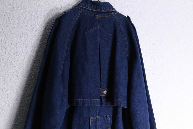 1990s TOGETGER indigo denim long coat