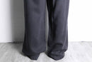 black wide baggy lyocell pants