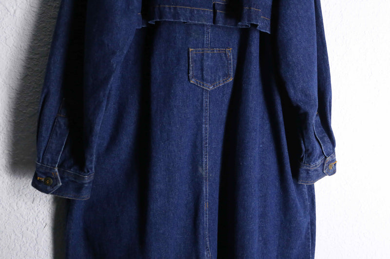 1990s TOGETGER indigo denim long coat