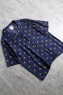 1990s all-over star design open collar shirt